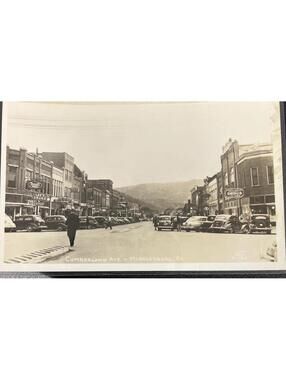 1930’s Middlesboro Kentucky KY ~ Cumberland Avenue RPPC Real Photo Postcard